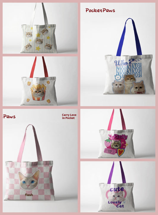 Designer Pet Tote Bag - Custom Photo  Bag
