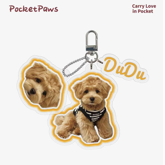 Personalized Custom Keychain - Line Design